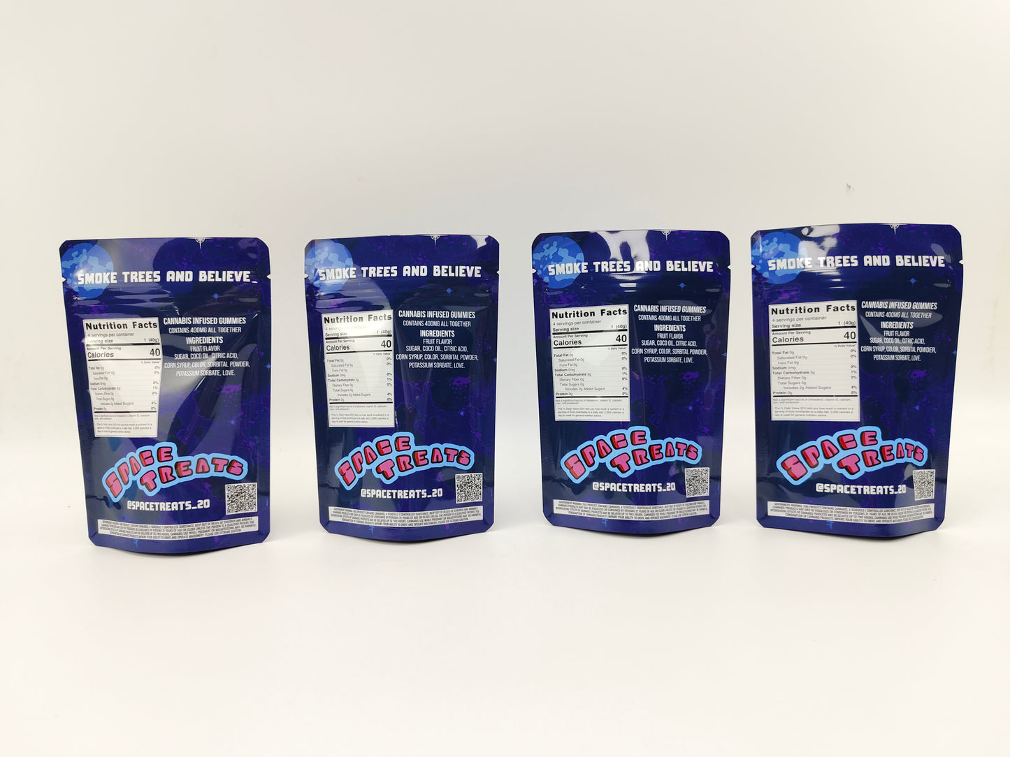 Standard Direct Print Mylar Bags - Square