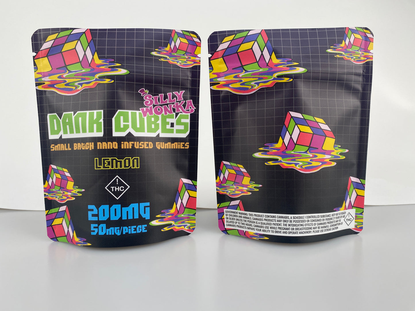 Standard Direct Print Mylar Bags - Square