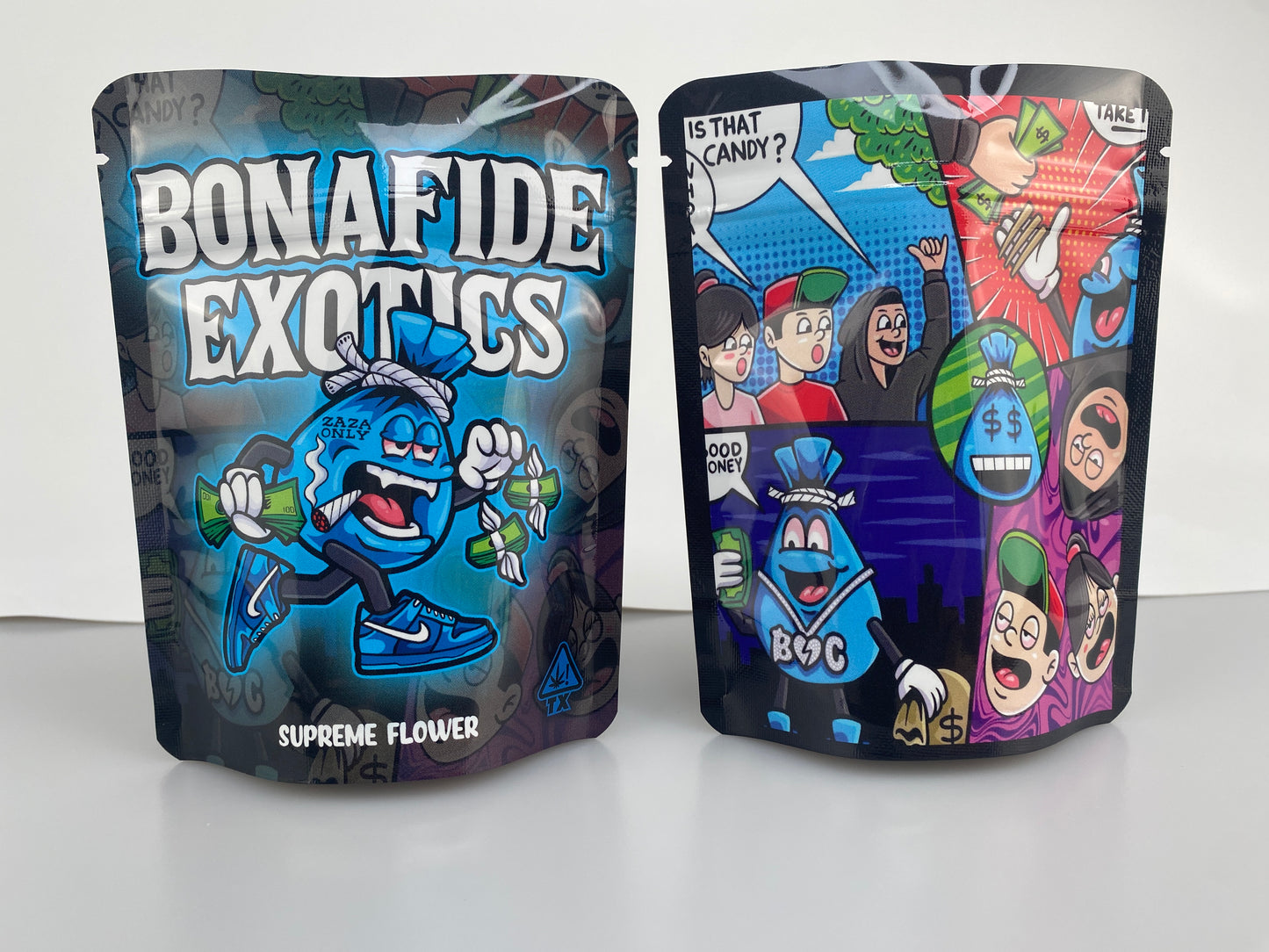 Standard Direct Print Mylar Bags - Square