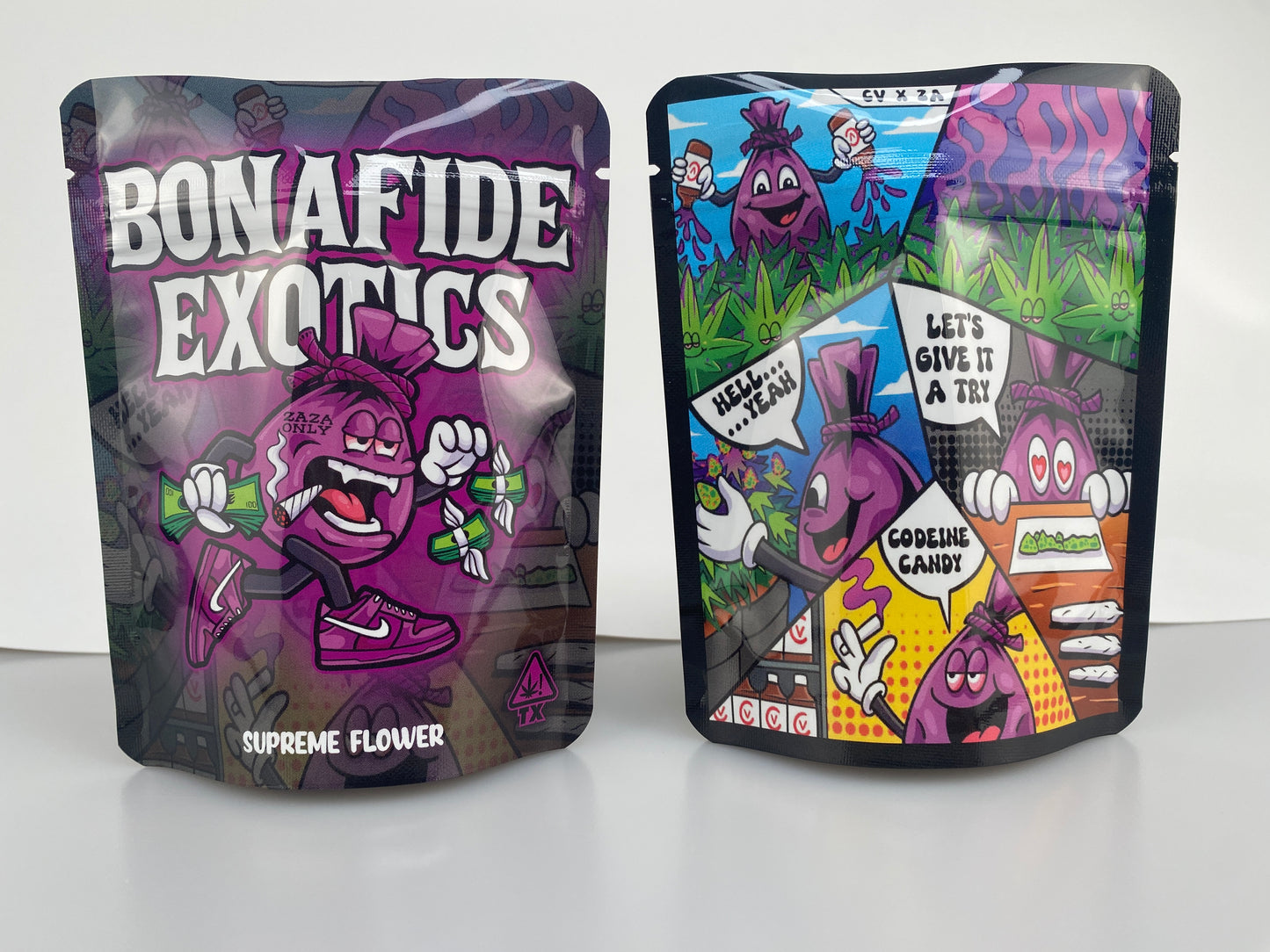Standard Direct Print Mylar Bags - Square