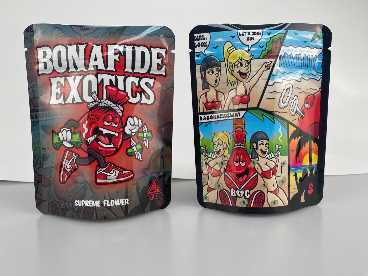 Standard Direct Print Mylar Bags - Square
