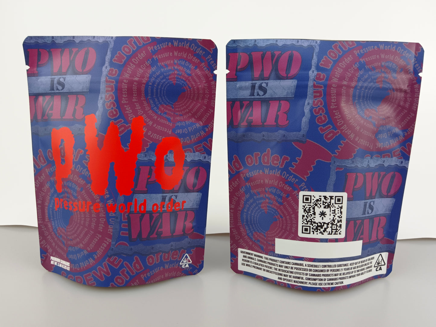 Standard Direct Print Mylar Bags - Square