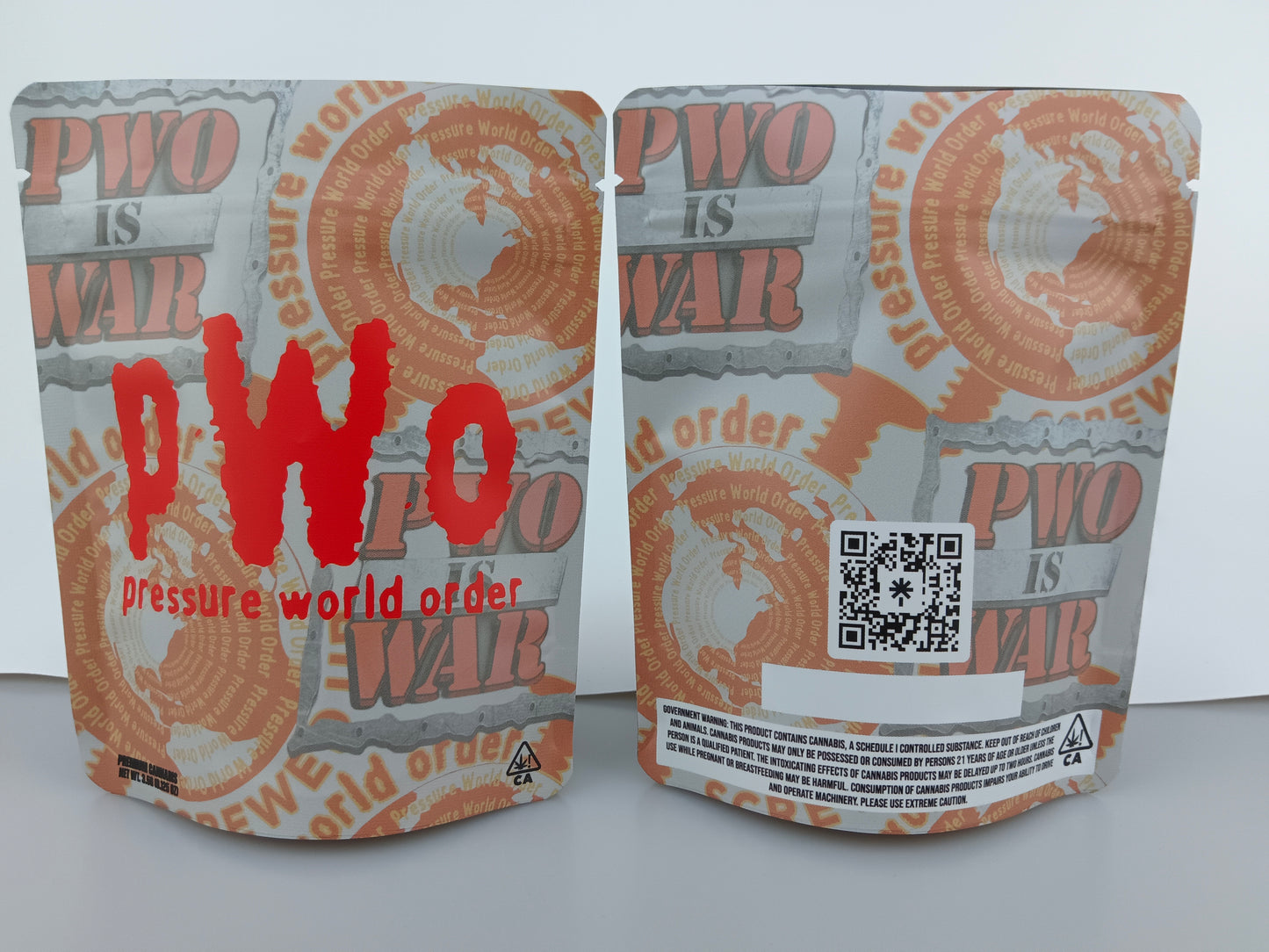Standard Direct Print Mylar Bags - Square