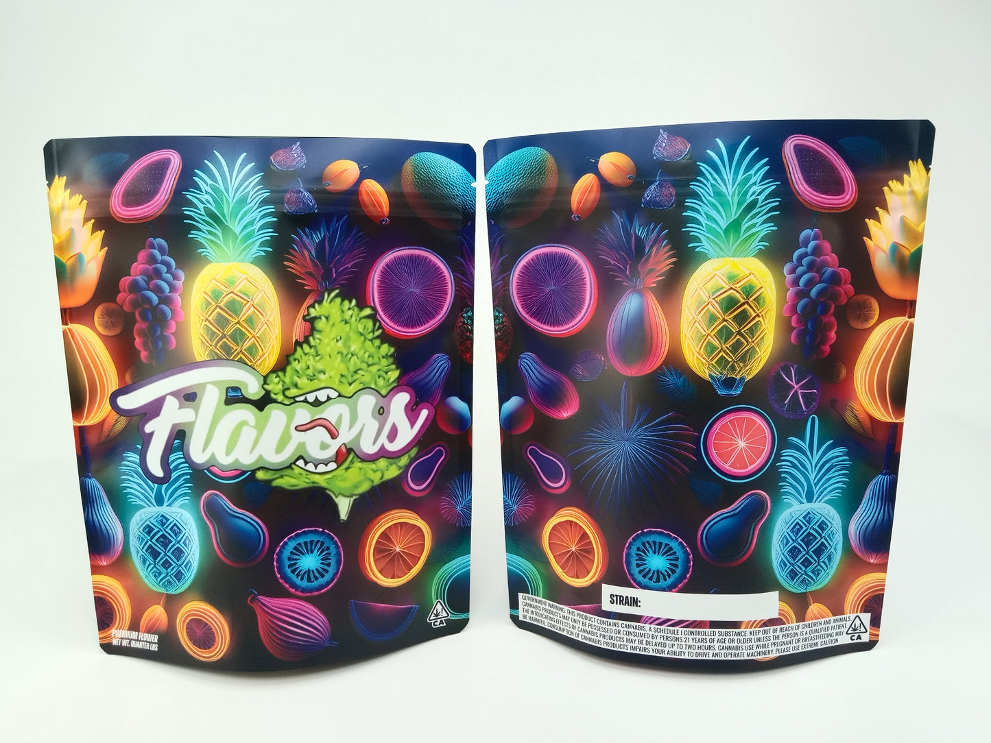 Standard Direct Print Mylar Bags - Square